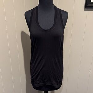 B19 Athleta Workout Outdoor Yoga Running Sleek Black Tank Top